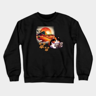 The Painted Desert Kitty Cat Crewneck Sweatshirt